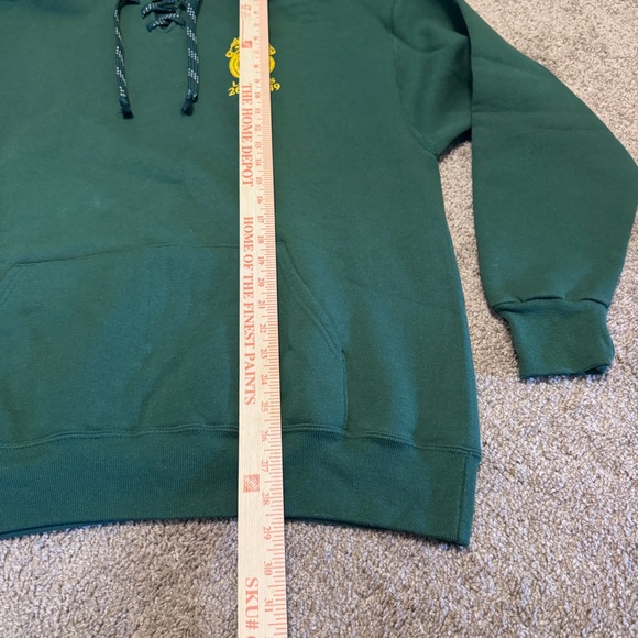VTG St Patricks Day Locals Hoodie Adult XL Green Pullover Buffalo New York USA - Picture 10 of 12